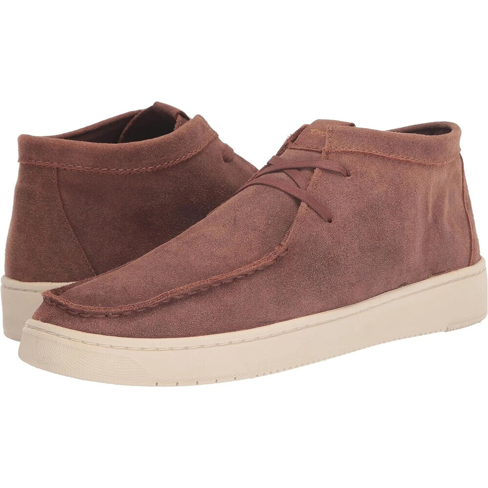 Toms Travel Lite Moc 10020209 Mens US 9 Brown Suede Slip On Chukka Boots GAL435